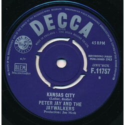 Peter Jay And The Jaywalkers Kansas City USED VINYL 7INCH 45 RPM SINGLE