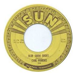 Carl Perkins Blue Suede Shoes / Honey, Don't! USED VINYL 7INCH 45 RPM SINGLE