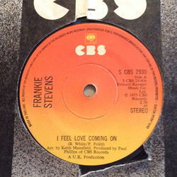 Frankie Stevens I Feel Love Coming On Vinyl 7" USED