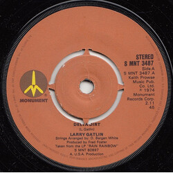 Larry Gatlin Delta Dirt / Those Also Love USED VINYL 7INCH SINGLE 45 RPM