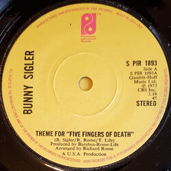Bunny Sigler Theme For "Five Fingers Of Death" USED VINYL 7INCH 45 RPM SINGLE