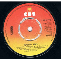 Sunny Leslie Headline News USED VINYL 7INCH 45 RPM