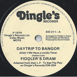 Fiddler's Dram Daytrip To Bangor (Didn't We Have A Lovely Time) USED VINYL 7INCH 45 RPM SINGLE