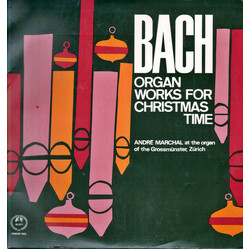 Johann Sebastian Bach Organ Works For Christmas Time Vinyl LP USED