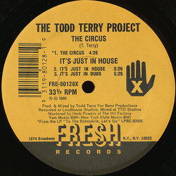 The Todd Terry Project The Circus / Weekend VINYL 12" USED