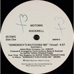 Rockwell Somebody's Watching Me USED VINYL 12INCH 33 S RPM PROMO
