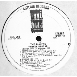 The Shakers (19) Yankee Reggae Vinyl LP USED