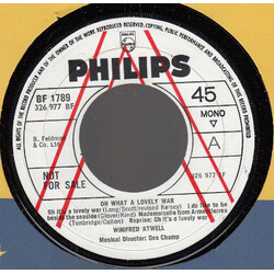 Winifred Atwell Oh What A Lovely War USED VINYL 7INCH SINGLE PROMO