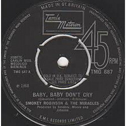 The Miracles Baby, Baby Don't Cry USED VINYL 7INCH 45 RPM SINGLE