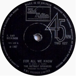 Spinners For All We Know/I'll Always Love You USED VINYL 7INCH 45 RPM SINGLE MONO