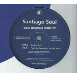 Santiago Soul Soul Rhythms (Part 2) USED VINYL 12INCH
