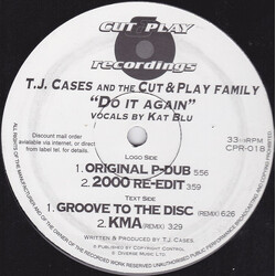 TJ Cases / The Cut & Play Family Do It Again USED VINYL 12INCH 33 S RPM