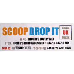 Scoop Drop It USED VINYL 12INCH WHITE LABEL