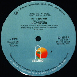 Hi-Tension Hi-Tension USED VINYL 12INCH 45 RPM STEREO