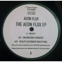 Aeon Flux The Aeon Flux EP USED VINYL 12INCH 33 S RPM 45 RPM EP LIMITED EDITION