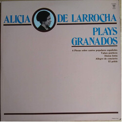 Alicia De Larrocha Alicica De Larrocha Plays Granados Vinyl LP USED