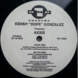 Kenny "Dope" Gonzalez / Axxis Dancin' USED VINYL 12INCH 33 S RPM STEREO