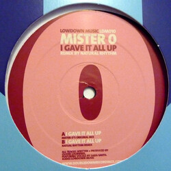 Mister O I Gave It All Up VINYL 12" USED