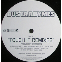 Busta Rhymes / Mary J. Blige / Rah Digga / Missy Elliott / Lloyd Banks / Papoose / DMX Touch It (Remixes) USED VINYL 12INCH 33 S RPM PROMO