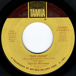 Stevie Wonder Sir Duke / He's Misstra Know-It-All USED VINYL 7INCH 45 RPM SINGLE STYRENE