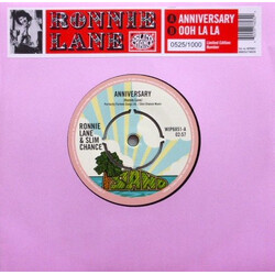 Ronnie Lane & Slim Chance Anniversary USED VINYL 7INCH SINGLE LIMITED EDITION