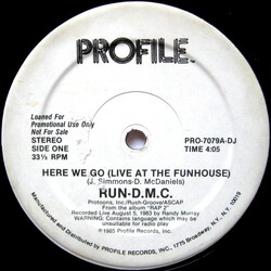 Run-DMC Here We Go (Live At The Funhouse) VINYL 12" USED