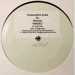 Brandy (2) Angel (TreMoreFire Dubz Remixes) USED VINYL 12INCH 45 RPM UNOFFICIAL RELEASE WHITE LABEL