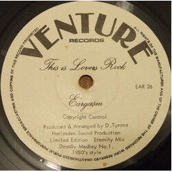 Eargasm This Is Lovers Rock USED VINYL 12INCH 45 RPM LIMITED EDITION
