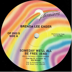 Brenda Lee Eager / Billy Mitchell (2) Someday We'll All Be Free / Stand Up America USED VINYL 12INCH 33 S RPM PROMO