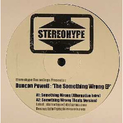 Duncan Powell The Something Wrong EP USED VINYL 12INCH 33 S RPM EP