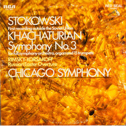 Leopold Stokowski / Aram Khatchaturian / Nikolai Rimsky-Korsakov / The Chicago Symphony Orchestra Symphony No.3 / Russian Easter Overture Vinyl LP USE