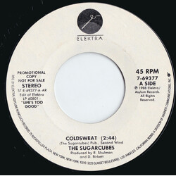 The Sugarcubes Coldsweat USED VINYL 7INCH SINGLE PROMO