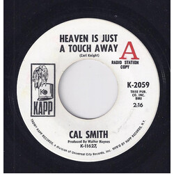 Cal Smith Heaven Is Just A Touch  Away USED VINYL 7INCH 45 RPM PROMO