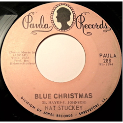 Nat Stuckey Blue Christmas / How Can Christmas Be Merry Vinyl 7" USED