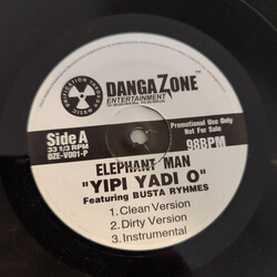 Elephant Man / Busta Rhymes Yipi Yadi O USED VINYL 12INCH 33 S RPM PROMO