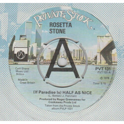Rosetta Stone (2) (If Paradise Is) Half As Nice USED VINYL 7INCH 45 RPM PROMO