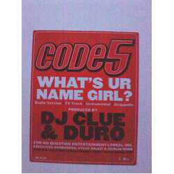 Code 5 (2) What's Ur Name Girl? USED VINYL 12INCH PROMO