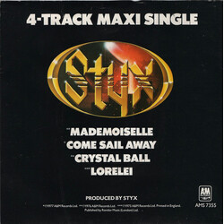 Styx 4-Track Maxi Single USED VINYL 7INCH 45 RPM MAXI-SINGLE