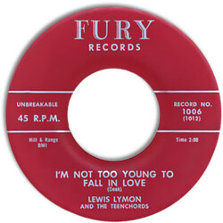 Lewis Lymon & The Teenchords I'm Not Too Young To Fall In Love / Falling In Love Vinyl 7" USED