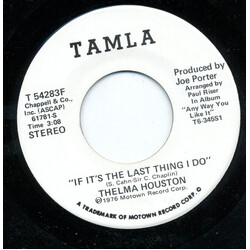 Thelma Houston If It's The Last Thing I Do USED VINYL 7INCH 45 RPM SINGLE PROMO STEREO MONO