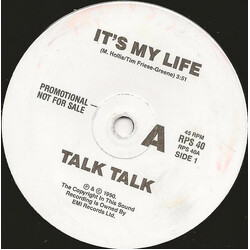Talk Talk It's My Life USED VINYL 7INCH 45 RPM SINGLE PROMO