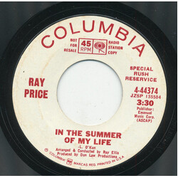 Ray Price In The Summer Of My Life USED VINYL 7INCH 45 RPM PROMO