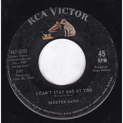 Skeeter Davis I Can't Stay Mad At You / The End Of The World USED VINYL 7INCH 45 RPM