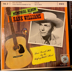 Hank Williams With His Drifting Cowboys Memorial Album Vol. II USED VINYL 7INCH 45 RPM EP