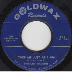 Spencer Wiggins Take Me Just As I Am / The Kind Of Woman Thats Got No Heart USED VINYL 7INCH 45 RPM SINGLE STYRENE