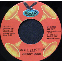 Johnny Bond Ten Little Bottles USED VINYL 7INCH 45 RPM SINGLE REISSUE STEREO