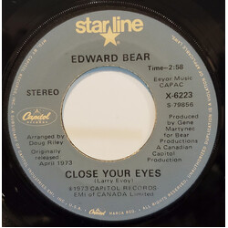 Edward Bear Close Your Eyes / Last Song USED VINYL 7INCH 45 RPM REISSUE