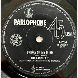 The Easybeats Friday On My Mind USED VINYL 7INCH 45 RPM SINGLE MONO