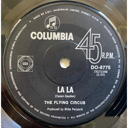 The Flying Circus La La USED VINYL 7INCH 45 RPM SINGLE