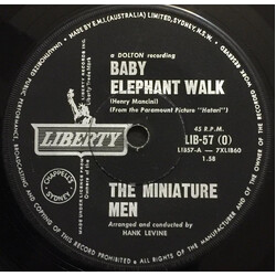 The Miniature Men Baby Elephant Walk USED VINYL 7INCH SINGLE